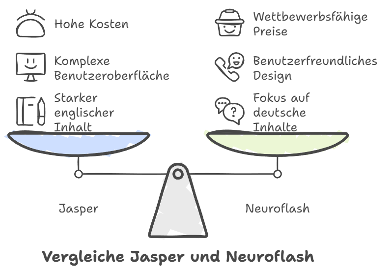 Vergleich Jasper und Neuroflash